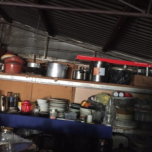 Kitchen in shed