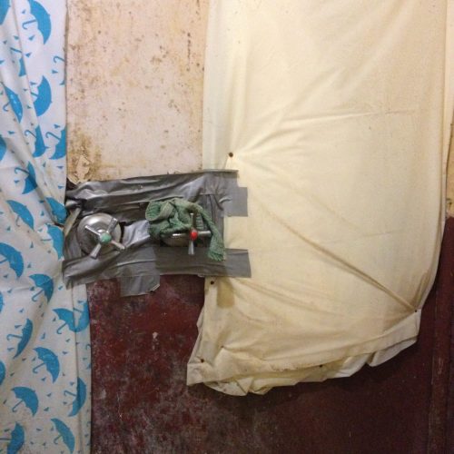 Patched shower recess